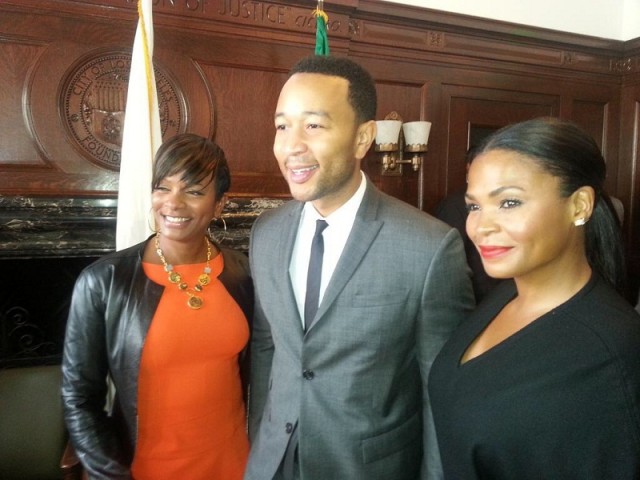 Vanessa, John Legend & Nia Long “LA AWARDS”